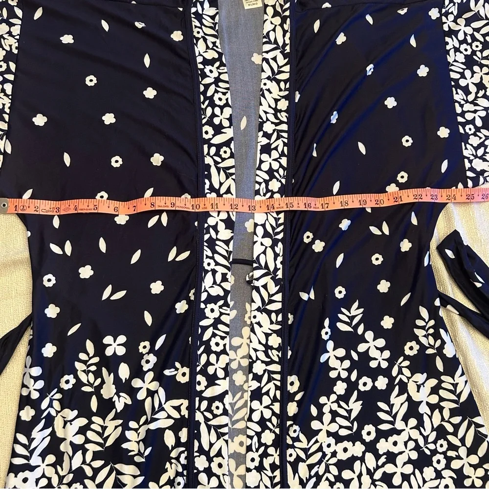 In Bloom by Jonquil Navy Blue Floral Kimono Robe - 3 Available! - Picture 10 of 13